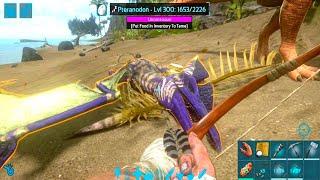 Ark Mobile Maximum Level Pteranodon Fast Tame | Pteranodon Barrel Roll, Saddle Level, Taming food