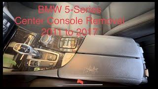 BMW 5 Series Center Console Removal 2011-2017