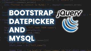 Bootstrap 4 Datepicker and MySQL Tutorial