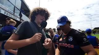 Lachy Miller asks Luke Beveridge on Tom Morris 
