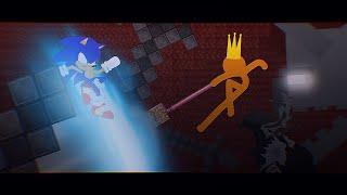 King Orange Vs Sonic the hedgehog - Animation vs Minecraft (fan-made episode)