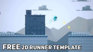 How To Make A 2D Runner Game with Free 2D platformer Template Microgame