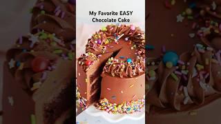 Everything you could want in a chocolate cake + the easiest recipe  at sugarandsparrow.com #cake