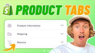 Add Product Tabs to Shopify in 2024 | Easiest Way