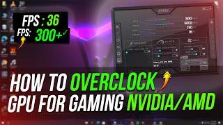 How To Overclock GPU With MSI Afterburner 2021  | Easy MSI Afterburner Tutorial