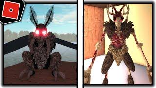 How to get "BURNING SKULL" BADGE + MOTHMAN MORPH/SKIN in CREEPYPASTA LIFE RP! - Roblox