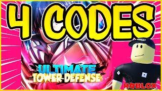 4 NEW WORKING CODES for ️ULTIMATE TOWER DEFENSE️Update Bounties️Roblox 2024️Codes for Roblox TV