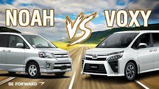 Toyota Voxy vs Noah Head-On Car Clash Comparison | BE FORWARD Reviews