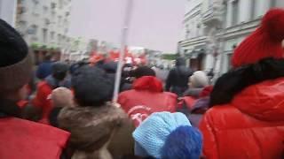 23.02.2020 ; г.Москва ; Шествие  в честь 102-летия создания Красной армии ; сюжет 04