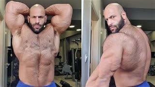 Greek IFBB Pro bodybuilder Dimitris Tripolitsiotis - Off season muscle checking