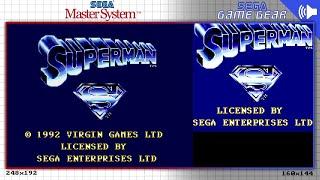 Superman: The Man of Steel | Master System & Game Gear | Dual Longplay