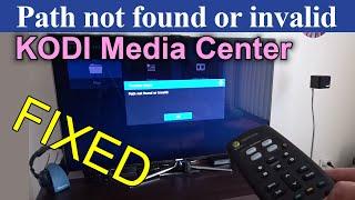 How to fix Path not found or invalid