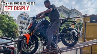 Finally 2024 New Model KTM Duke 200 TFT Display Unloading5 New Changes, TFT display Model Duke 200