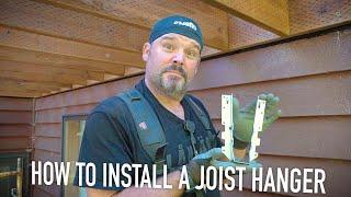 How To Properly Install Joist Hangers || Dr Decks