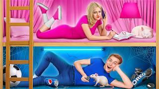 Boys vs Girls | Secret Rooms Under The Bed by Multi DO Girls