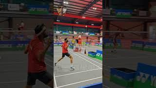 Bharat Raghav's Backhand and Walking Footwork #badminton #backhandsmash
