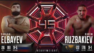 Даниял Т-34 vs Карим Рузбакиев. Жесткая рубка в стойке | OCTAGON 45