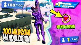 100 WIDZÓW na MANDALORIANA w Fortnite ... (nowa MIEJSCÓWKA!)