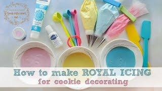 How to make ROYAL ICING - PLUS how to store your icing for future use