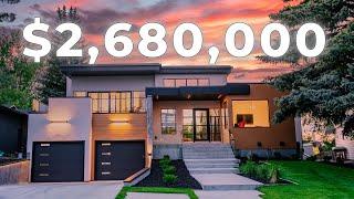 Inside a $2.7 Million Bold & Modern LUXURY Home in Calgary!  Million Dollar Tours - Ep 3!