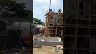#45 concrete pouring of tie beams