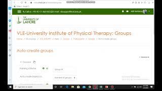 How to create groups automatically on Moodle