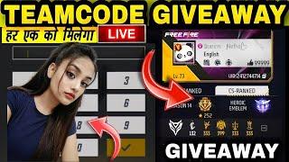 FREE FIRE GIRL LIVE | UNLIMITED CUSTOM ROOM |GUILD TEST 1V1 |TEAMCODE GIVEAWAY #freefirelive #fflive