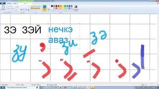 Урок 3. Учим арабские буквы. Гарэп хэрефлэрен ойрэну. Муалим сани. Мугалимуссани.