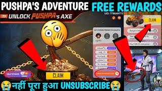 Pushpa's Adventure New Event kaise complete karen pushpa Unlock pushpa axe Share invitation code ff