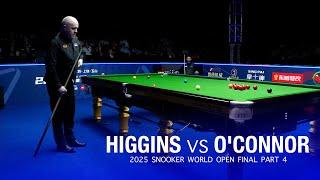 John Higgins vs Joe O'Connor 2025 Snooker World Open Final Part 4