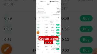 catizen listing price l #catizen #shorts #shortvideos #viralshort