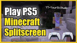 How to Play Minecraft Split Screen on PS5 with TWO PLAYERS! (Fast Method!)