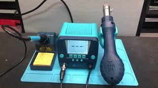 How to access different functions and control the ToAuto 2in1 DS882 Soldering Station