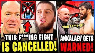 BREAKING! Dana White CANCELS UFC 308 fight! Magomed RECEIVES WARNING from UFC! Khamzat RUMORS!