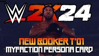 WWE 2K24 - NEW Booker T '01 MyFaction Persona Card Entrance, Finisher, & Victory | 1440p 60FPS