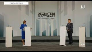 Dezbatere electorala Alexandr Stoianoglo - Maia Sandu 27 octombrie 2024 Republica Moldova.