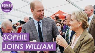 Prince William and Duchess of Edinburgh Enjoy a Drink at Royal Cornwall Show