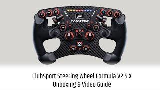 ClubSport Steering Wheel Formula V2.5 X Video Guide