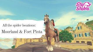 ALL THE SPIDERS OF MOORLAND & FORT PINTA  || Star Stable Online