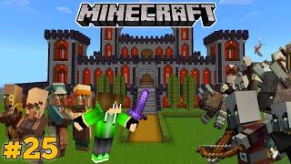 PILLAGERS RAID ON MY CASTLE IN MINECRAFT PE | MINECRAFT GAMEPLAY #25