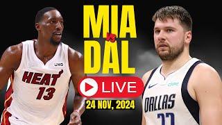 LIVE : Miami Heat Vs Dallas Mavericks Full Game | NBA Live | NOV 24, 2024 | Live Score