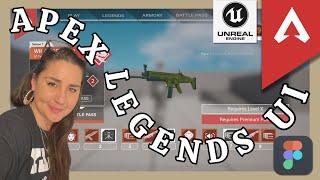 Apex Legends | UI Menu | UNREAL 5 | Speed Run | Figma and UE5