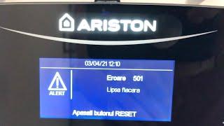 Error 501 ARISTON ALTEAS ONE NET, lack of gas, how do you reset the error, New Combi Boiler from ...