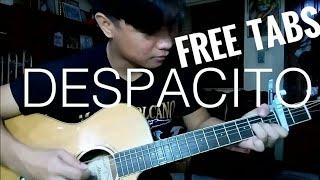 DESPACITO (with TABS) - Luis Fonsi, Daddy Yankee ft. Justin Bieber Fingerstyle Cover