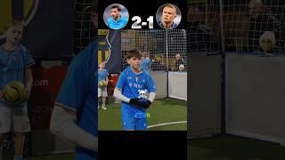 Kvaratskhelia Jr vs Haaland Jr️ #footballshorts #football #shorts