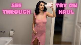 [4K] TRY ON HAUL new transparent fashion clothes | New evening fashion 2024