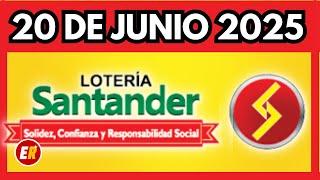 Resultado LOTERIA DE SANTANDER  VIERNES 20 de junio de 2025 
