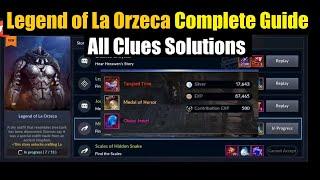 Black Desert Mobile Legend of La Orzeca Story Completion Guide - All Clues Solutions