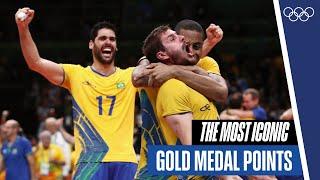 The most iconic gold medal points in volleyball! 