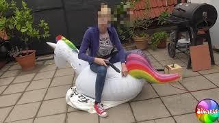 inflatable unicorn
